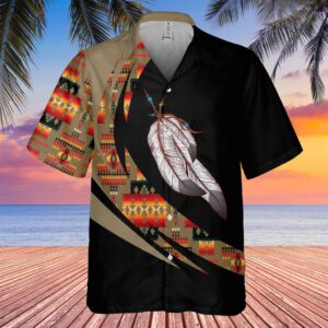 Tribe Design Native American Hawaiian Shirt 3D